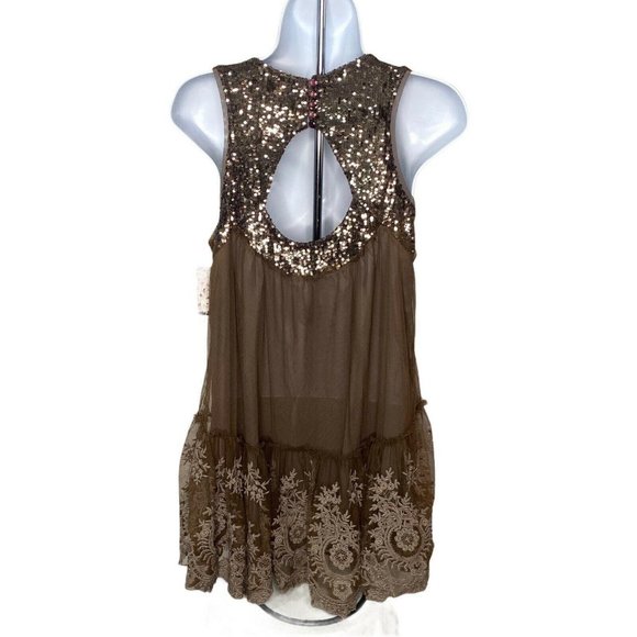 Free People Mirror Mirror Sequin Tunic Tank Cutout - Picture 5 of 9